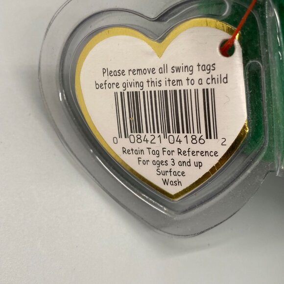 Ty Beanie Babies 1997 Erin the Green Irish Bear - Picture 7 of 9